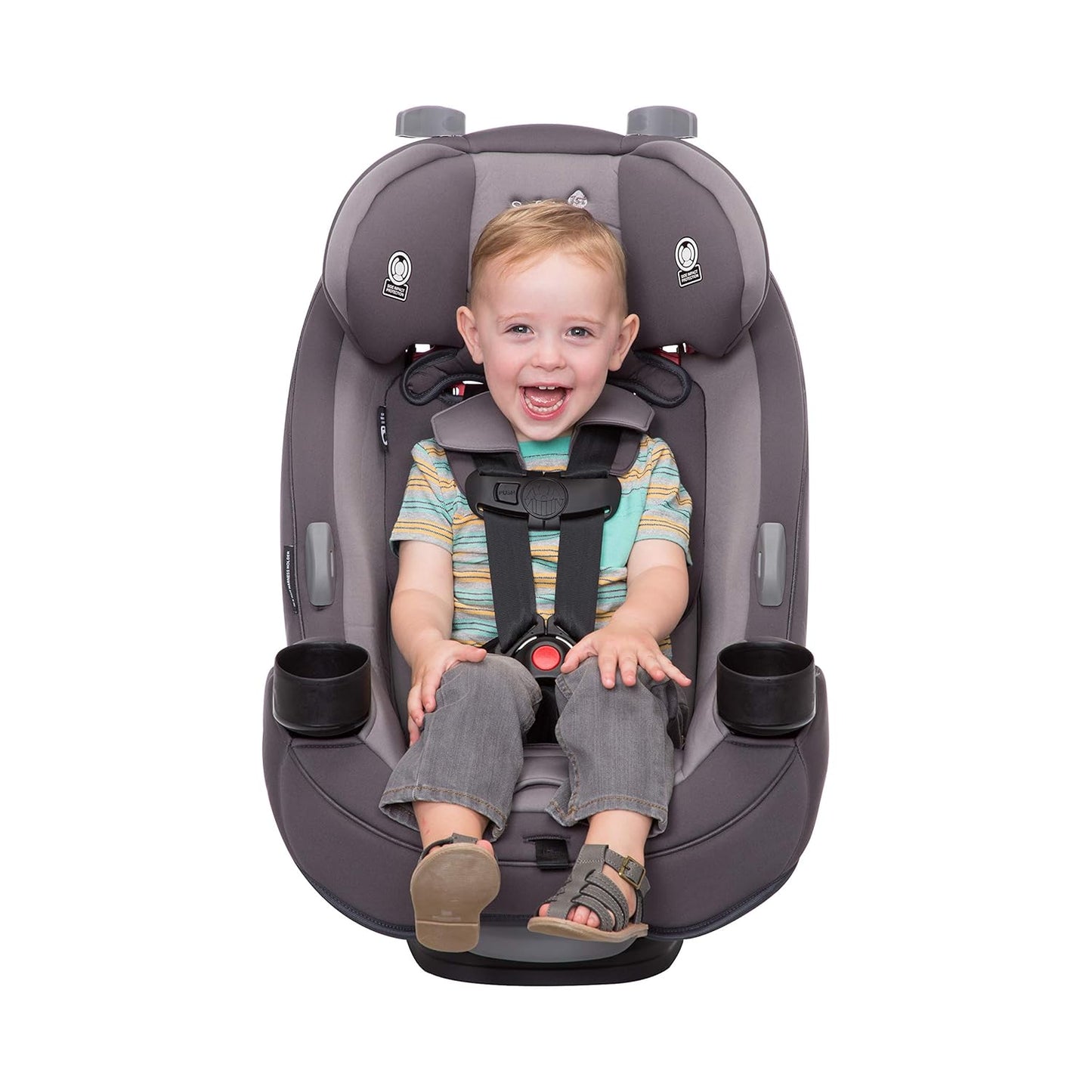 Grow and Go All-In-One Slim Convertible Car Seat, Rear Facing, 5-40 Lbs, Forward Facing (30–65 Lbs), High Back Booster Seat 40-100 Pounds, Harvest Moon
